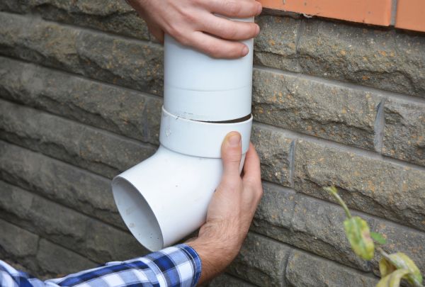 Drainage Downspout Repair in Hilliard