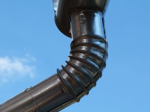 Metal Downspout Installation in Hilliard